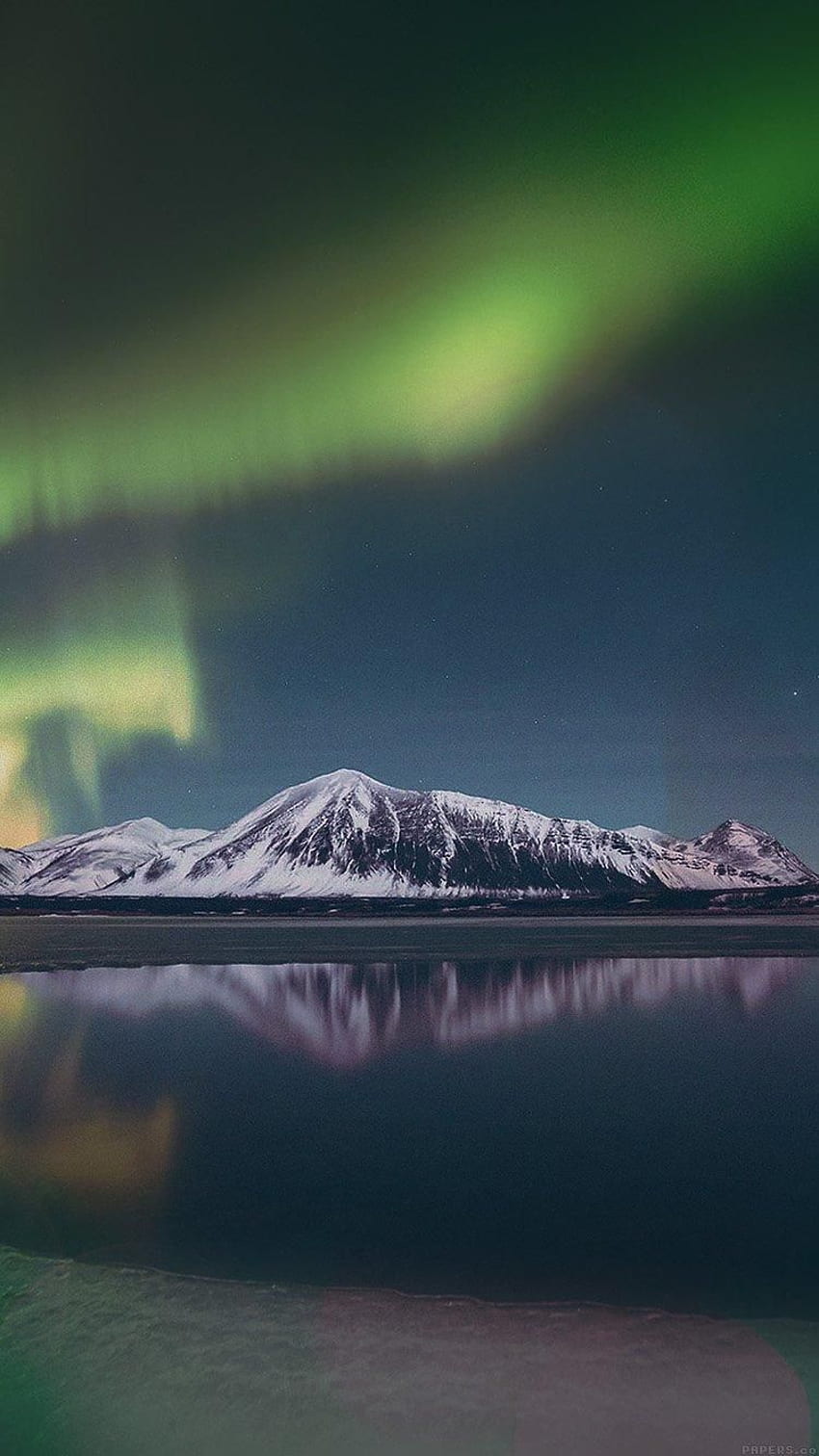 Aurora Noche Cielo Verde Bokeh Instagram Arte Naturaleza - iPhone 6 fondo de pantalla del teléfono