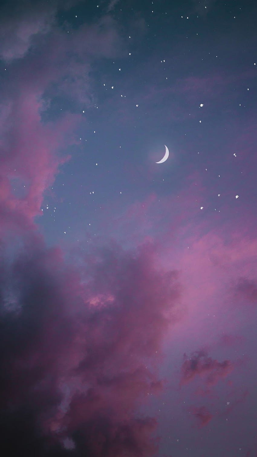 In the night . Night sky , Pink clouds , Sky aesthetic, Cute Night ...