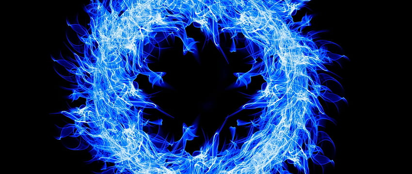 Blue Fire Ring Resolution , , Background, and, 2560 X 1080 Blue HD wallpaper