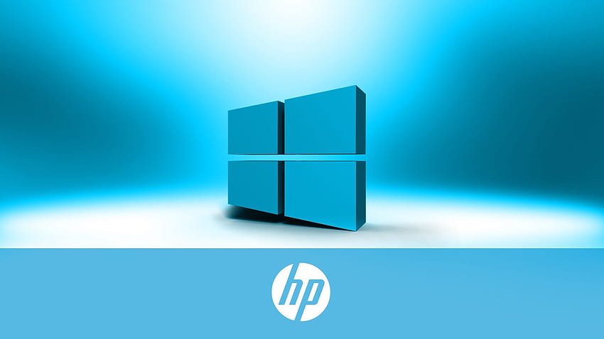 OEM do Windows 10 para laptops HP 06 0f 10 - logotipo 3D do Windows 10 com HP - . . Alta resolução, logotipo HP verde papel de parede HD