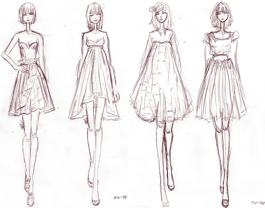 ArtStation - Fashion design sketches
