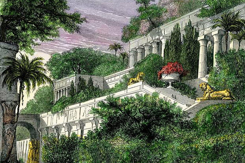 The Hanging Gardens Of Babylon HD wallpaper