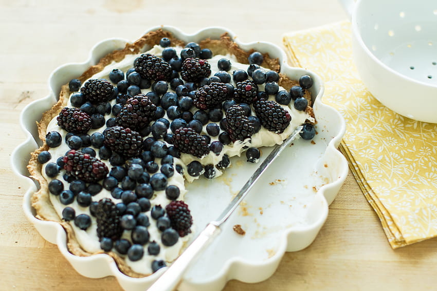 Makanan, Bilberry, Blackberry, Pie, Cheesecake Wallpaper HD