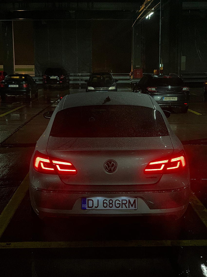 VW CC GRM, Autobeleuchtung, Kfz-Kennzeichen HD-Handy-Hintergrundbild