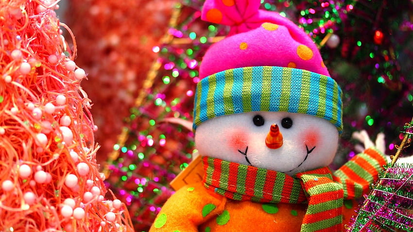 Christmas (laptop) background, Snowman Nativity HD wallpaper