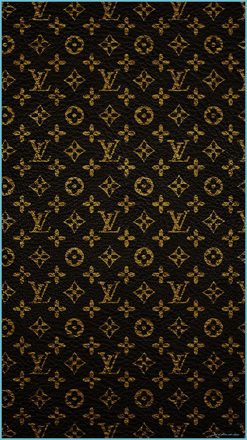 Louis Vuitton Dark Pattern Art IPhone 9 - Black And Gold Louis Vuitton, LV Black วอลล์เปเปอร์โทรศัพท์ HD