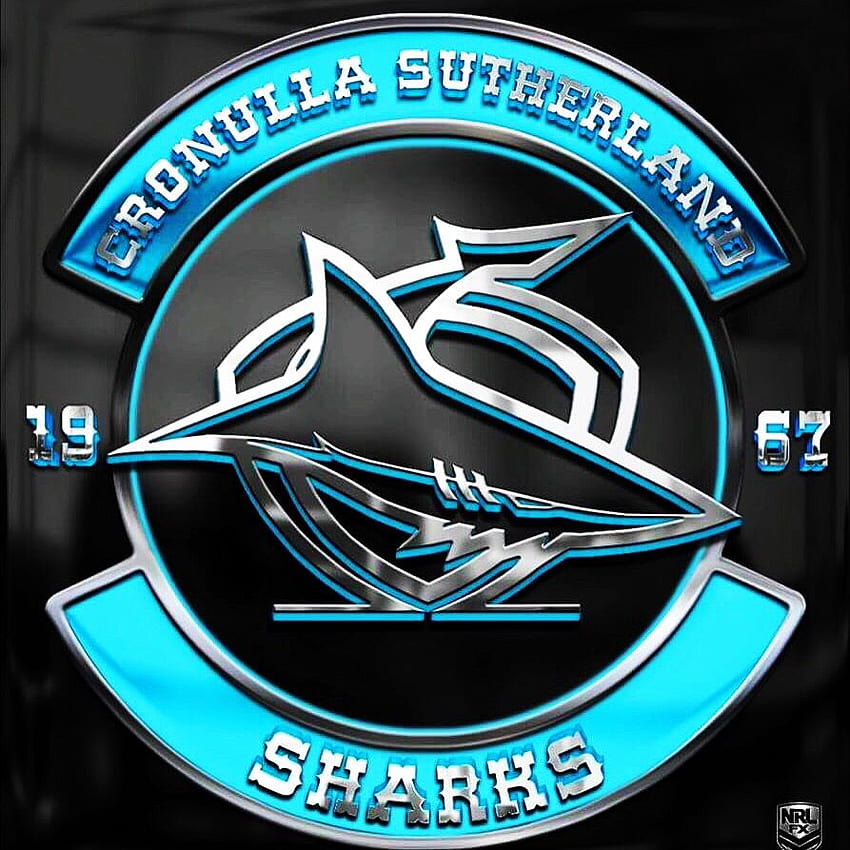 Tubarões Cronulla Sutherland. Liga de Rugby, Tubarão, Logotipo esportivo Papel de parede de celular HD