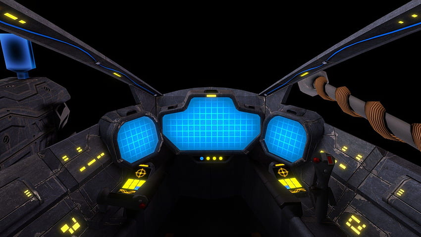 Spaceship Cockpit - โมเดล 3 มิติ โดย mhoerter [b055208] วอลล์เปเปอร์ HD