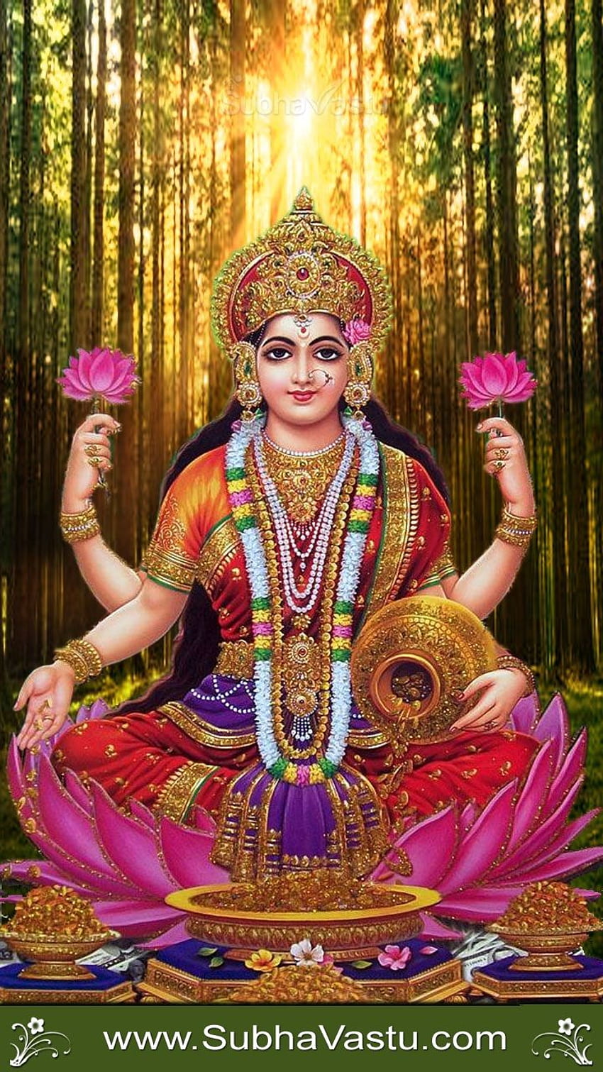 Subhavastu Spiritual God Mobile - Mahalaxmi สำหรับมือถือ วอลล์เปเปอร์โทรศัพท์ HD