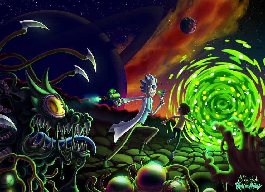 rick , Background, Rick and Morty MacBook HD wallpaper