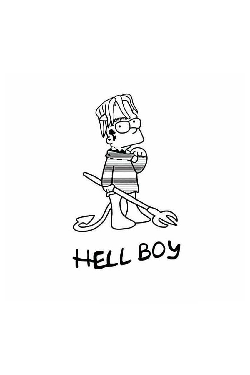Lil Peep Hellboy, Logotipo de Lil Peep fondo de pantalla del teléfono