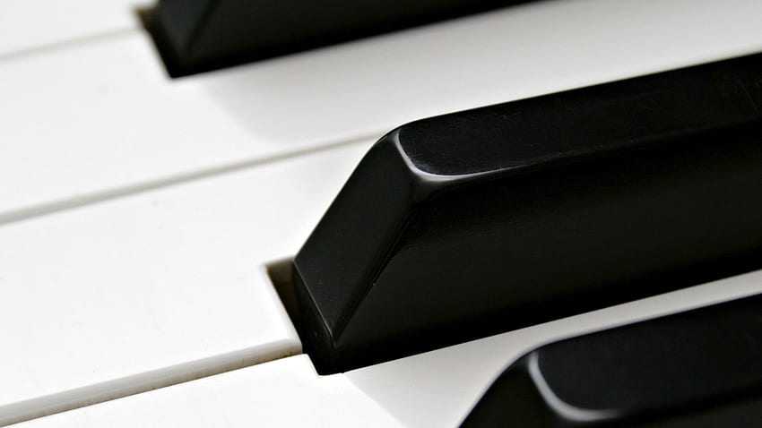 Пиано, макро, клавиши, роял HD тапет