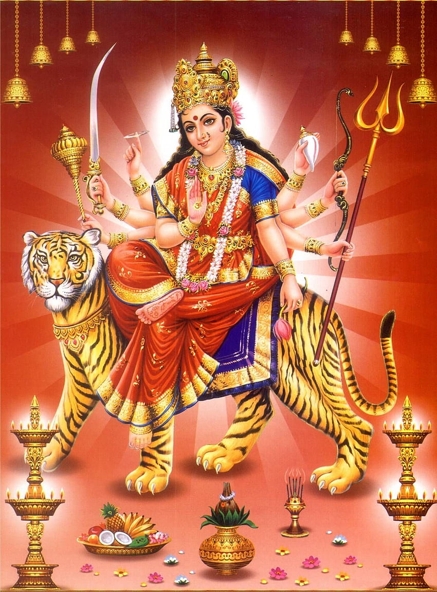 Jai Mata Di için. Durga , Durga chalisa, Durga maa HD telefon duvar kağıdı