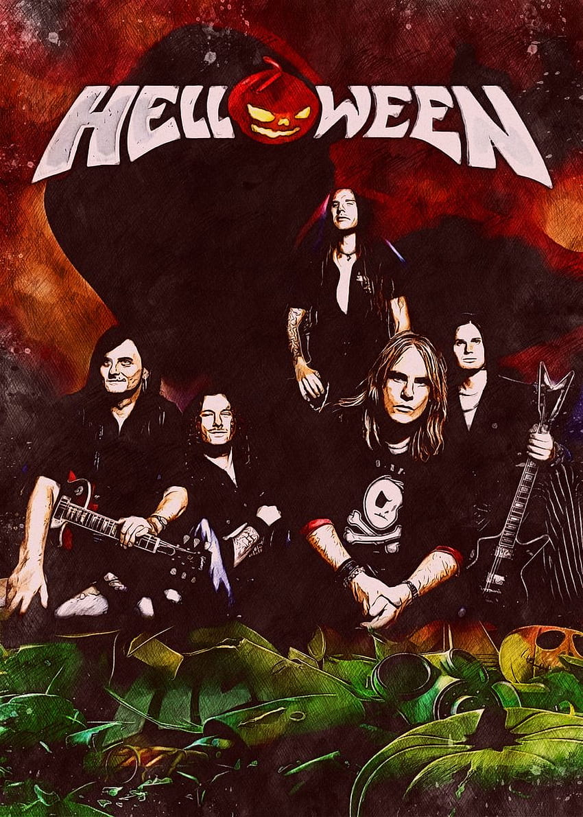 Copertina dell'album Helloween: il più grande album Helloween se non il più grande album di tutti i tempi Sfondo del telefono HD