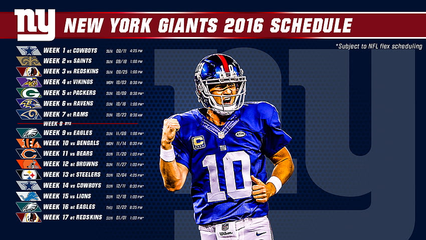 2016 New York Giants Desktop Wallpaper on Behance