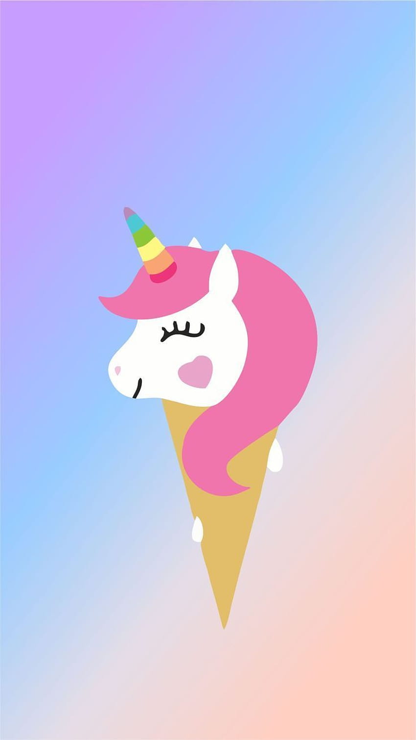 Cute Unicorn, Pastel Unicorn Face HD phone wallpaper
