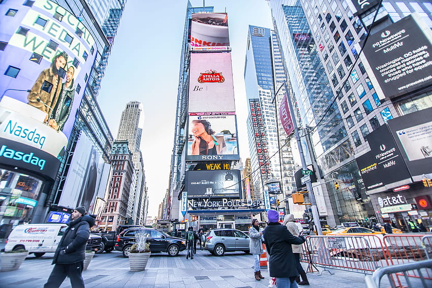 Time Square New York City With Canon 6D + Tokina 11 16mm, Time Sqaure HD wallpaper