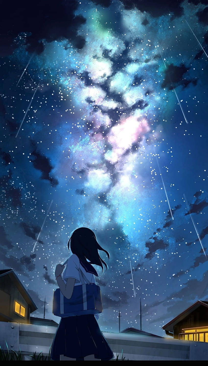 Combine the cuteness of anime girls with the awe-inspiring beauty of galaxies and stars, and you get the perfect HD wallpapers to brighten up your day! Take a look at the stunning collection of \