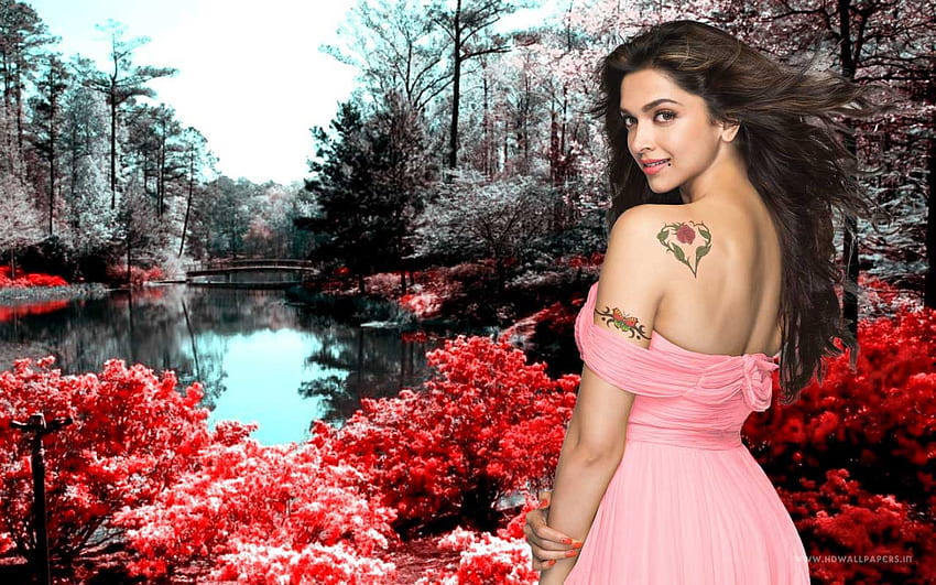 Deepika Padukone Indische Bollywood-Schauspielerin mit neuem Tattoo HD-Hintergrundbild