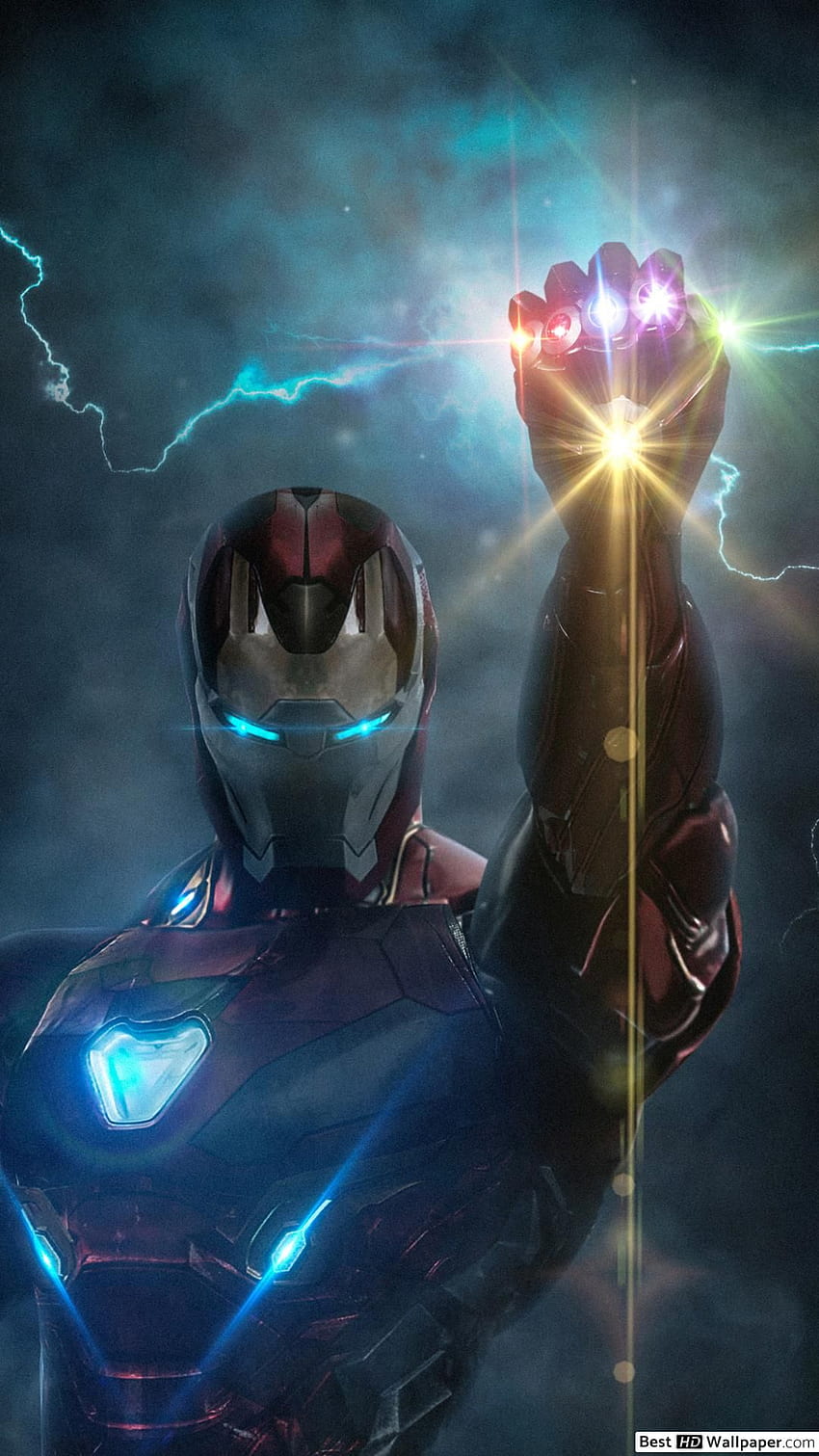 Avengers: Endgame - Ironman com luva infinita, Iron Man 8 Plus Papel de parede de celular HD