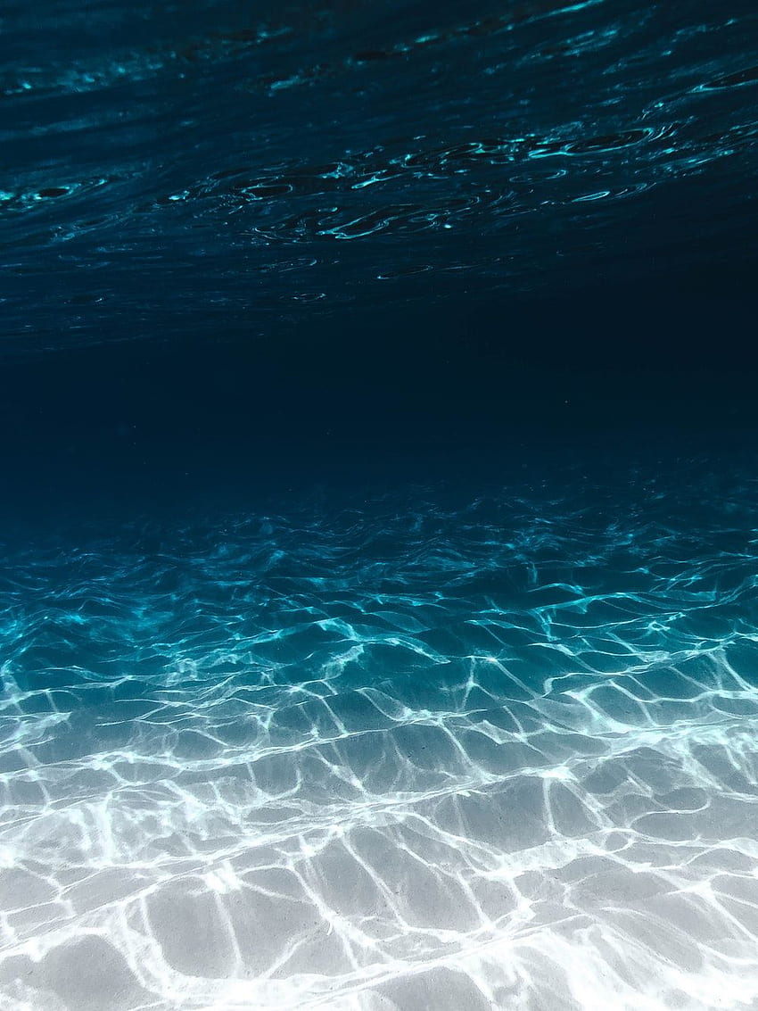 bajo el agua & Stock, mar azul profundo fondo de pantalla del teléfono