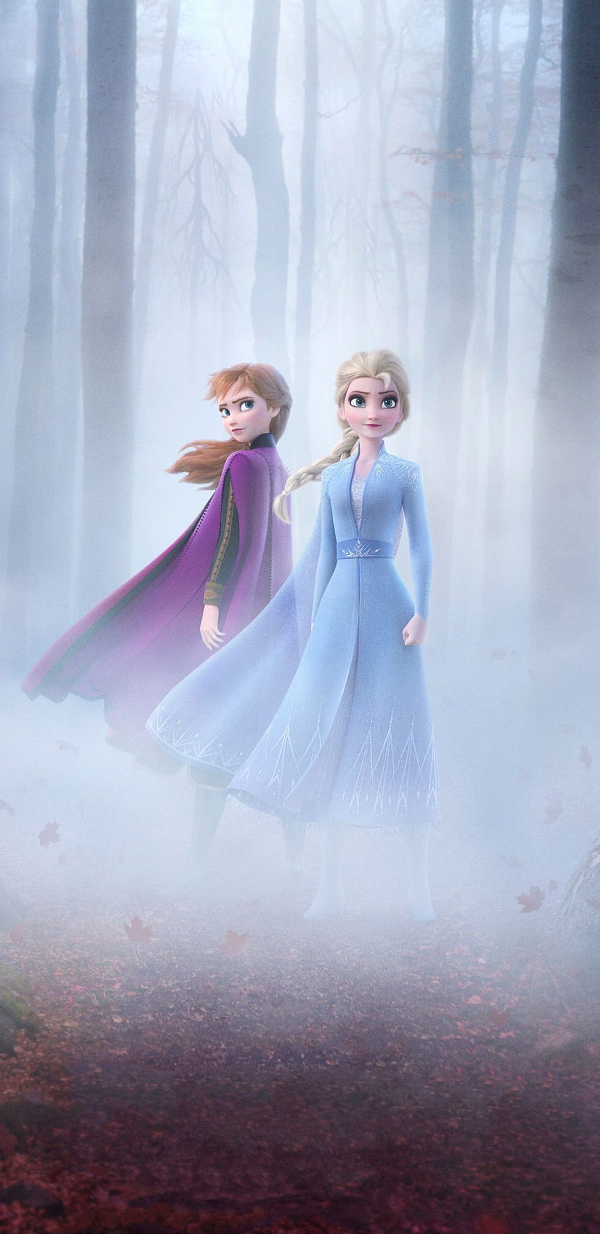 Frozen 2, Königin Elsa und Anna, Film, 1440 x 2960 HD-Handy-Hintergrundbild