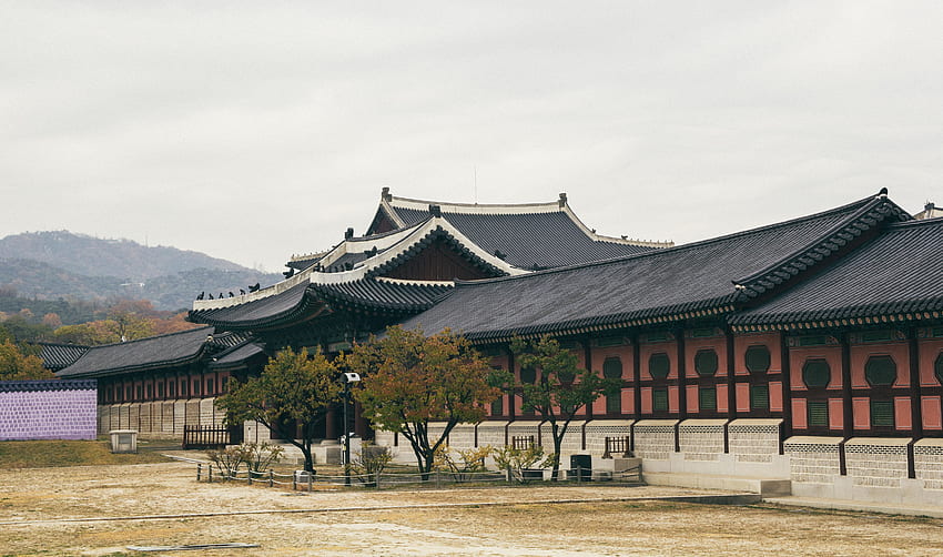 Gyeongbokgung Palace, South Korea · Stock HD wallpaper