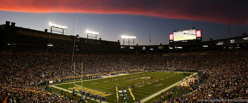 Hintergrund des Green Bay Packers Stadions, Lambeau Field HD-Hintergrundbild