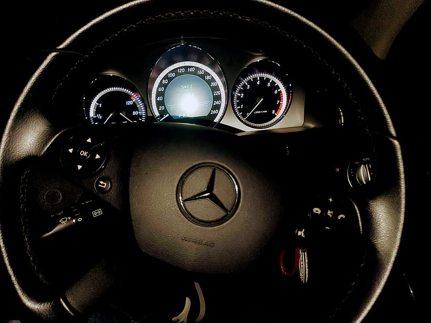 Merc, gauge, Mercedes HD wallpaper
