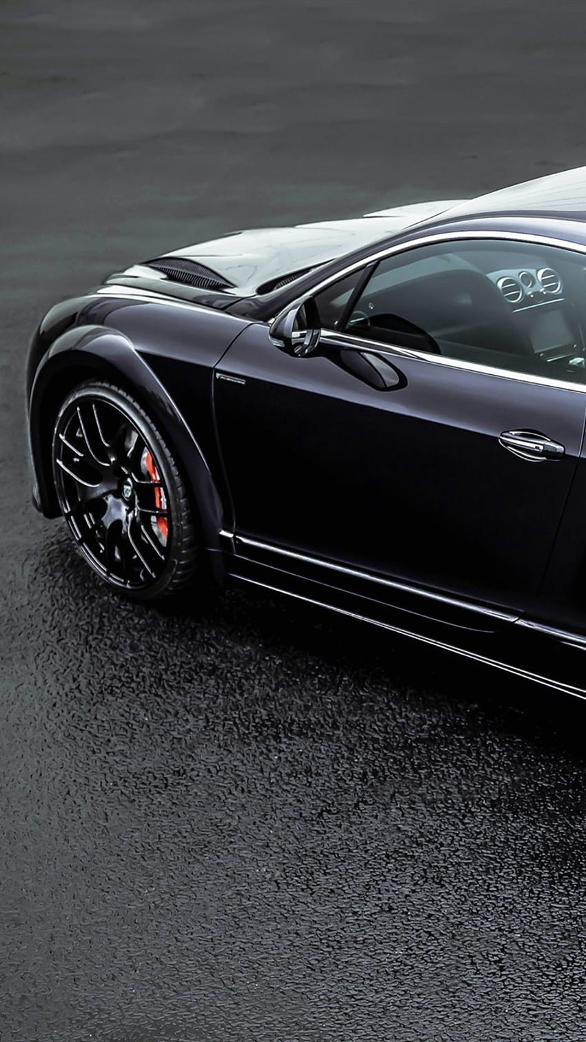 Bentley Continental GT ONYX 블랙 자동차 후면 모습 아이폰 8 7 6 6S , 배경, , , 블랙 Bentley Continental GT HD 전화 배경 화면