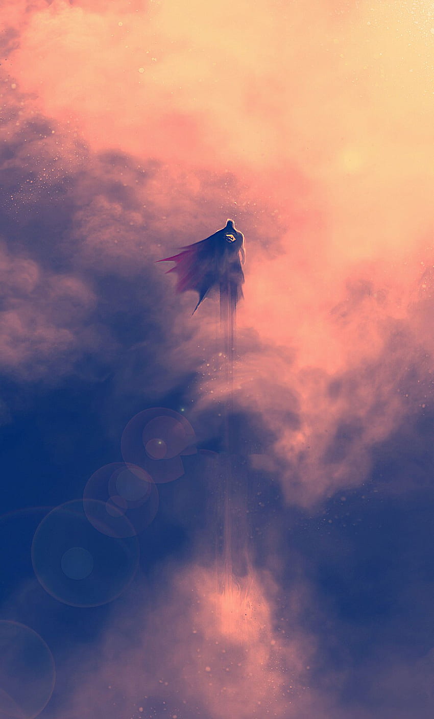 Superman Artwork Flying iPhone HD phone wallpaper