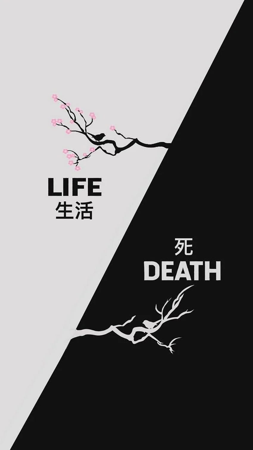 Vida y muerte, muerte estética fondo de pantalla del teléfono