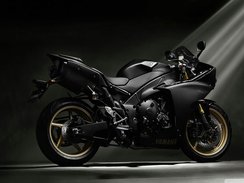 Black and gray sports bike , Yamaha YZF, motorcycle, Yamaha Black • For You For & Mobile, Yamaha Phone HD wallpaper