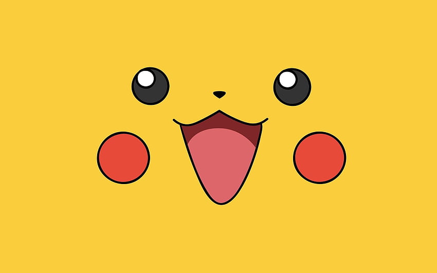 Pikachu Pokemon Nettes Gesicht Kreativer Cartoon HD-Hintergrundbild