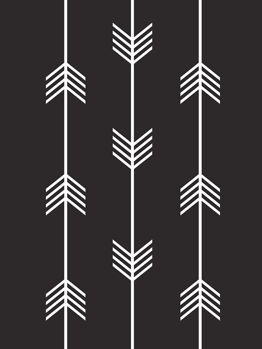 Tribal Arrows Print Black and White by MelindaWoodDesigns on Etsy, Black and White Tribal HD phone wallpaper