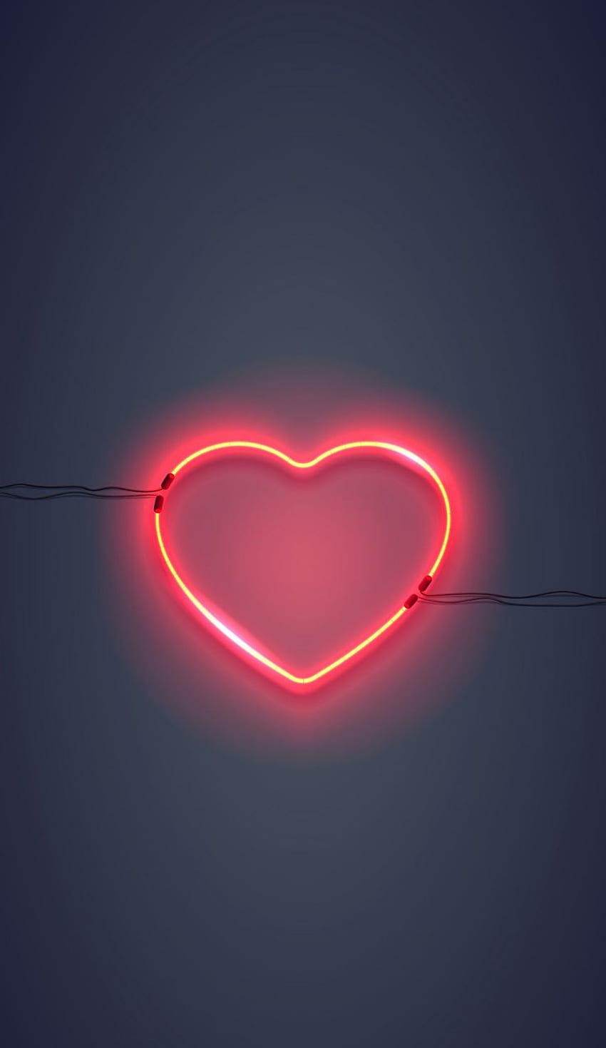 P 25e3vi1. Red Heart Neon. You're To Use This On A Website, But Please Include An. Neon , Heart , Android , Cute Pink Neon Hearts HD phone wallpaper