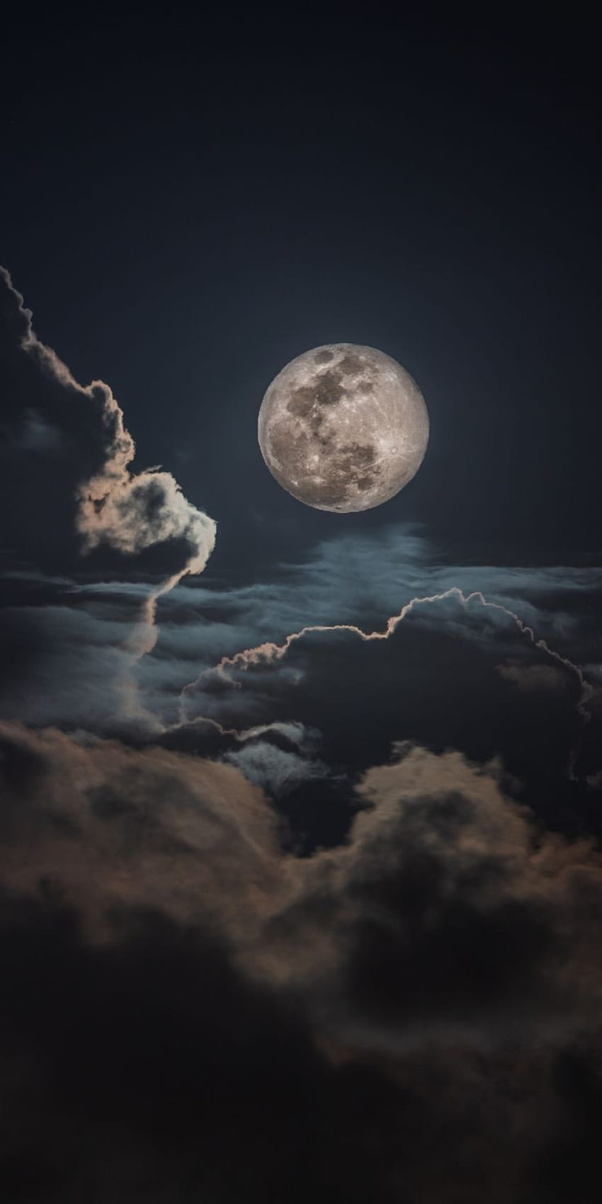 Noche, nubes y luna, cielo telegrama en 2019 hátte. Papel de parede escudo para iphone, Papel de parede de arte, paisagens, Nacht fondo de pantalla del teléfono