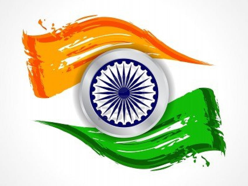 Tricolor Awesome 15 August Indian Flag With HD wallpaper