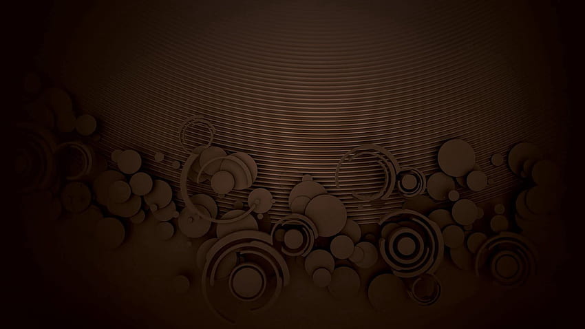 Abstract, Background, Chocolate, Circles, Pattern HD wallpaper
