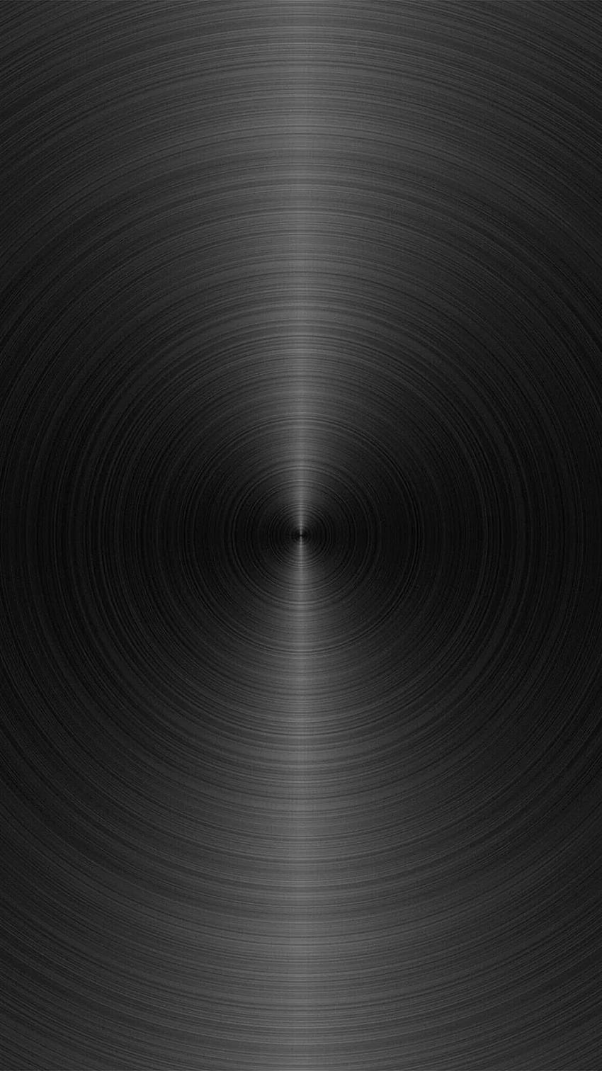 Metallkreis rundes Texturmuster dunkelgrau. Dunkelgrau, graues Iphone, grauer, schwarzer Kreis 6 HD-Handy-Hintergrundbild