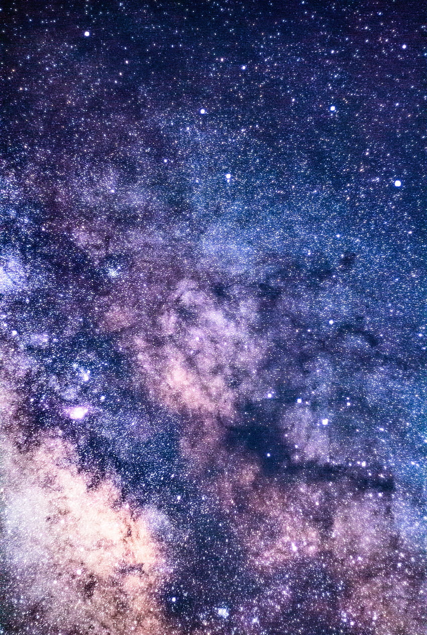 Universe, Shining, Bright, Starry Sky, Milky Way HD phone wallpaper
