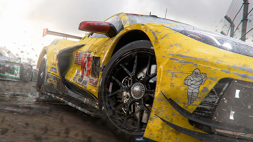 Forza Motorsport, juego, coche amarillo fondo de pantalla