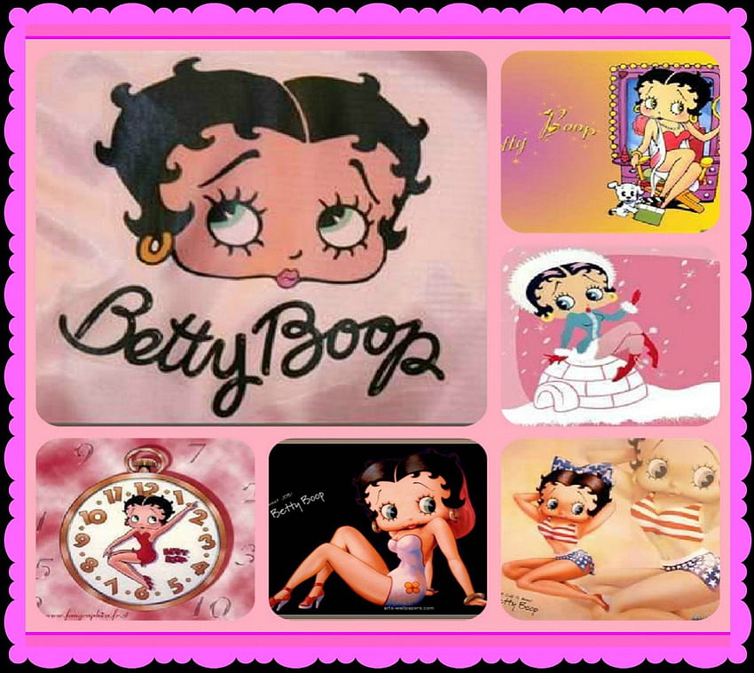 ~~ Betty Boop pour Barb ~~, betty, dessin animé, résumé, collage Fond d'écran HD