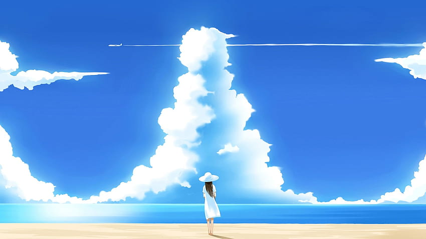 Anime Scenery  Sea  Summer Background Wallpaper Download  MobCup