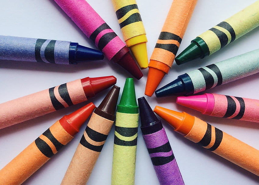 Multicolored, Motley, Colored Pencils, Colour Pencils, Wax Pencils HD wallpaper