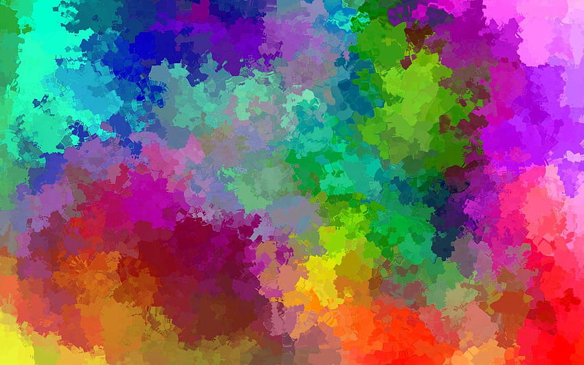 Rainbow Explosions, Yellow Paint Explosion HD wallpaper