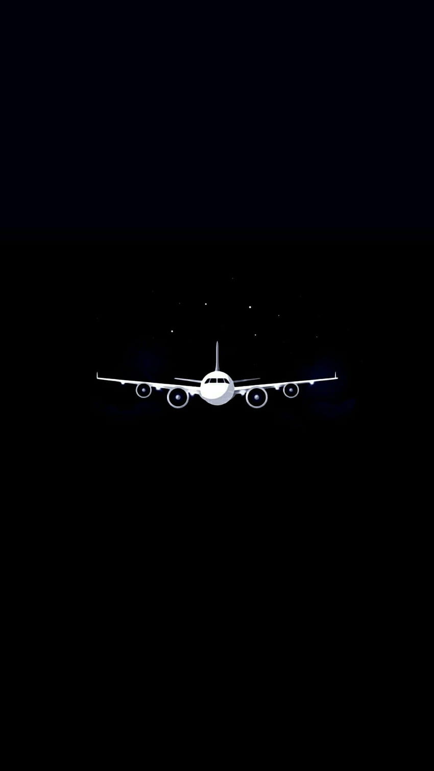 Minimales Flugzeug Schwarz, minimales Flugzeug HD-Handy-Hintergrundbild