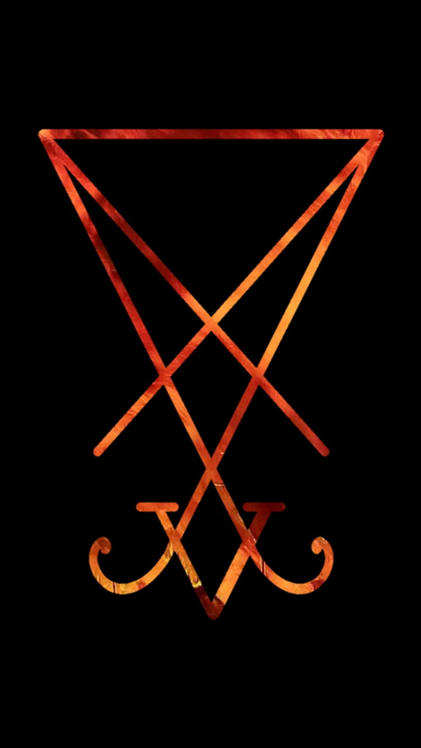 Sigil Of Lucifer, símbolo, infierno fondo de pantalla del teléfono