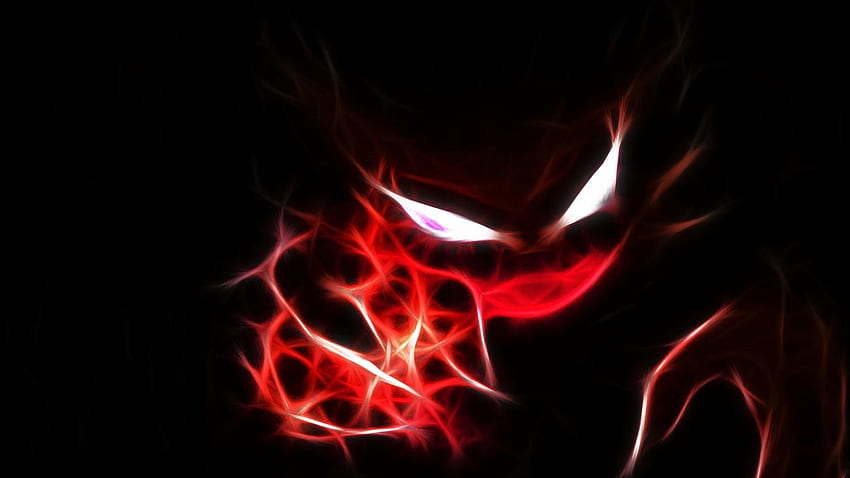 awesome black cool dark evil fire red HD wallpaper