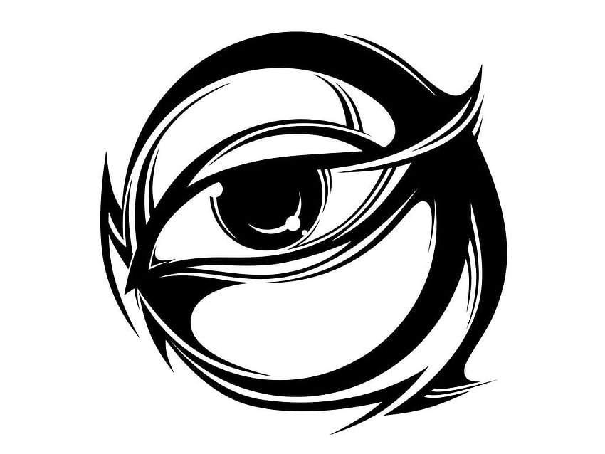 tribal eye tattoo Stock Illustration  Adobe Stock